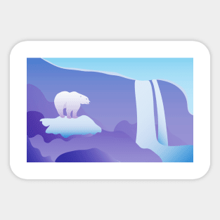 Arctic bear Sticker